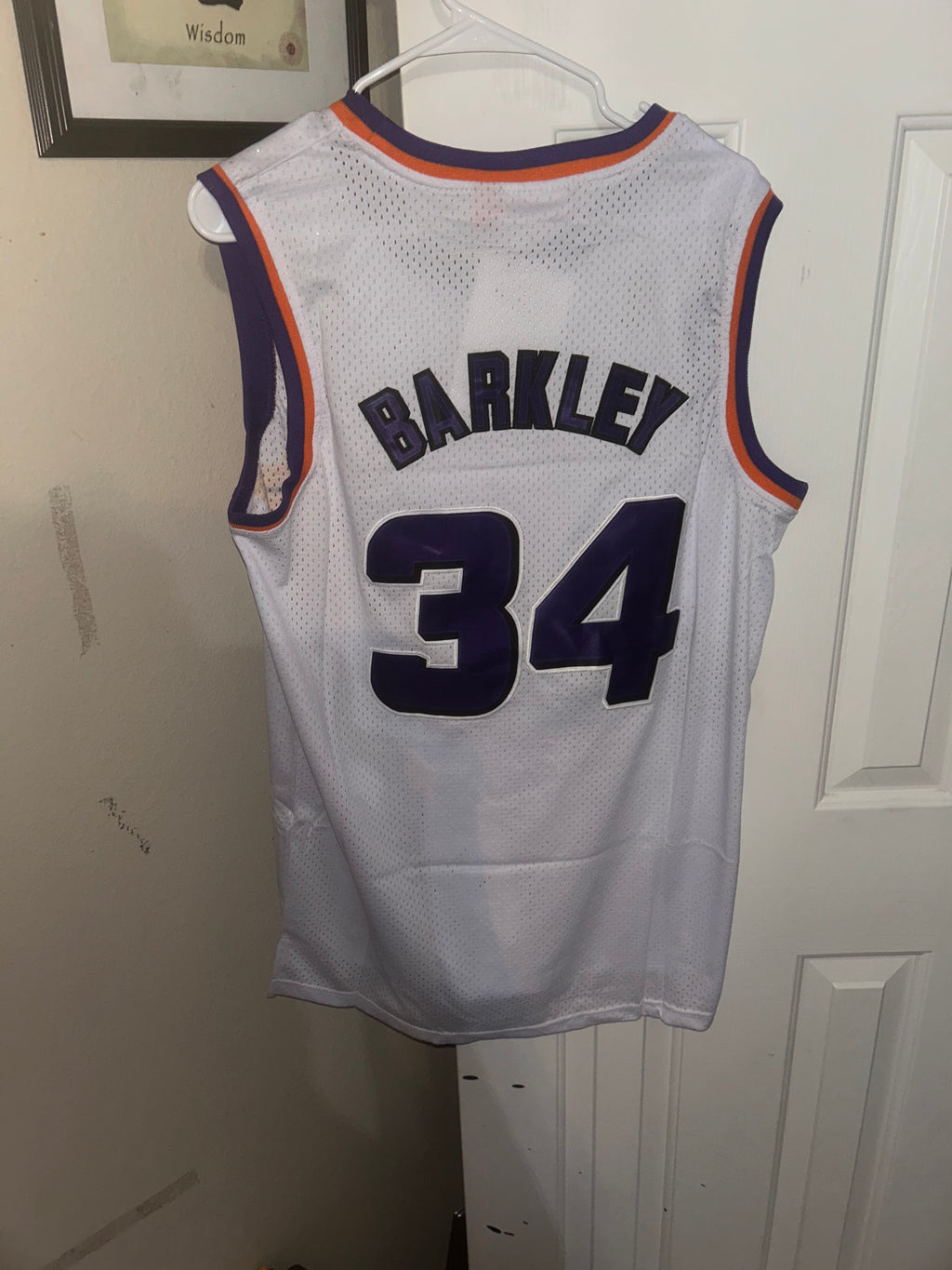 Mitchell & Ness Charles Barkley Phoenix Suns white jersey size L
