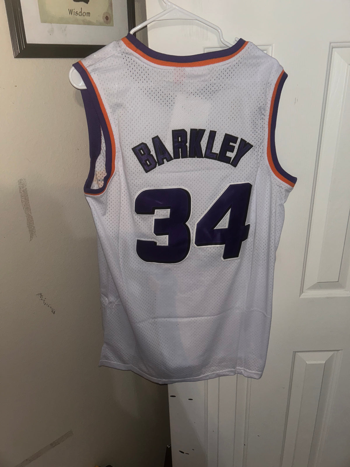 Mitchell & Ness Charles Barkley Phoenix Suns white jersey size L