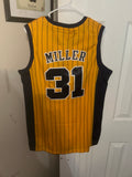 Indiana Pacers Reggie Miller yellow size L