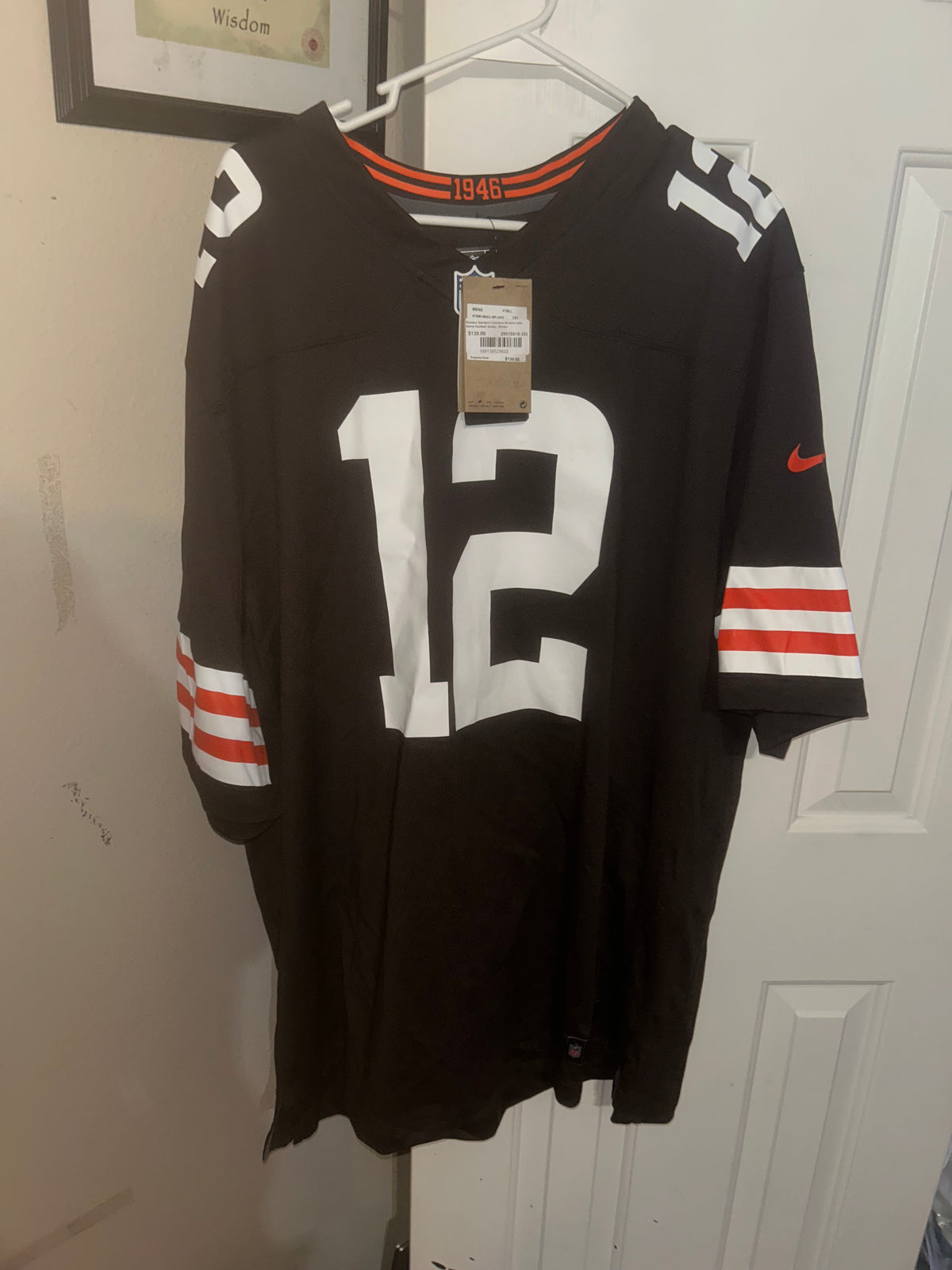 Nike Cleveland Browns sanders jersey in size 3XL