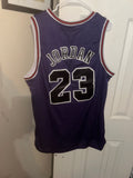 NBA Michael Jordan Bulls jersey in purple & blue size xl