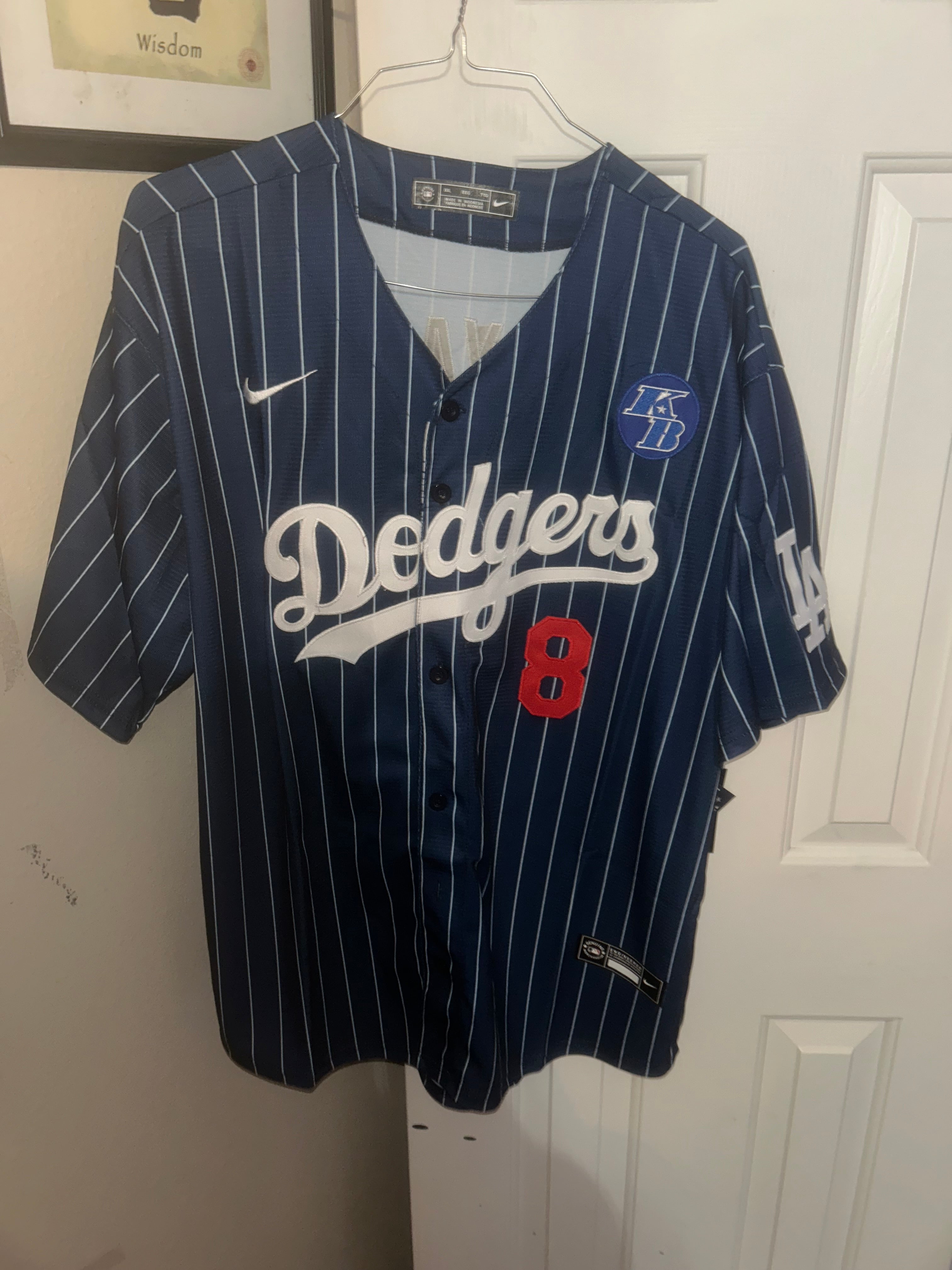 Nike Los Angeles Dodgers navy blue Kobe Bryant size 2xl jersey