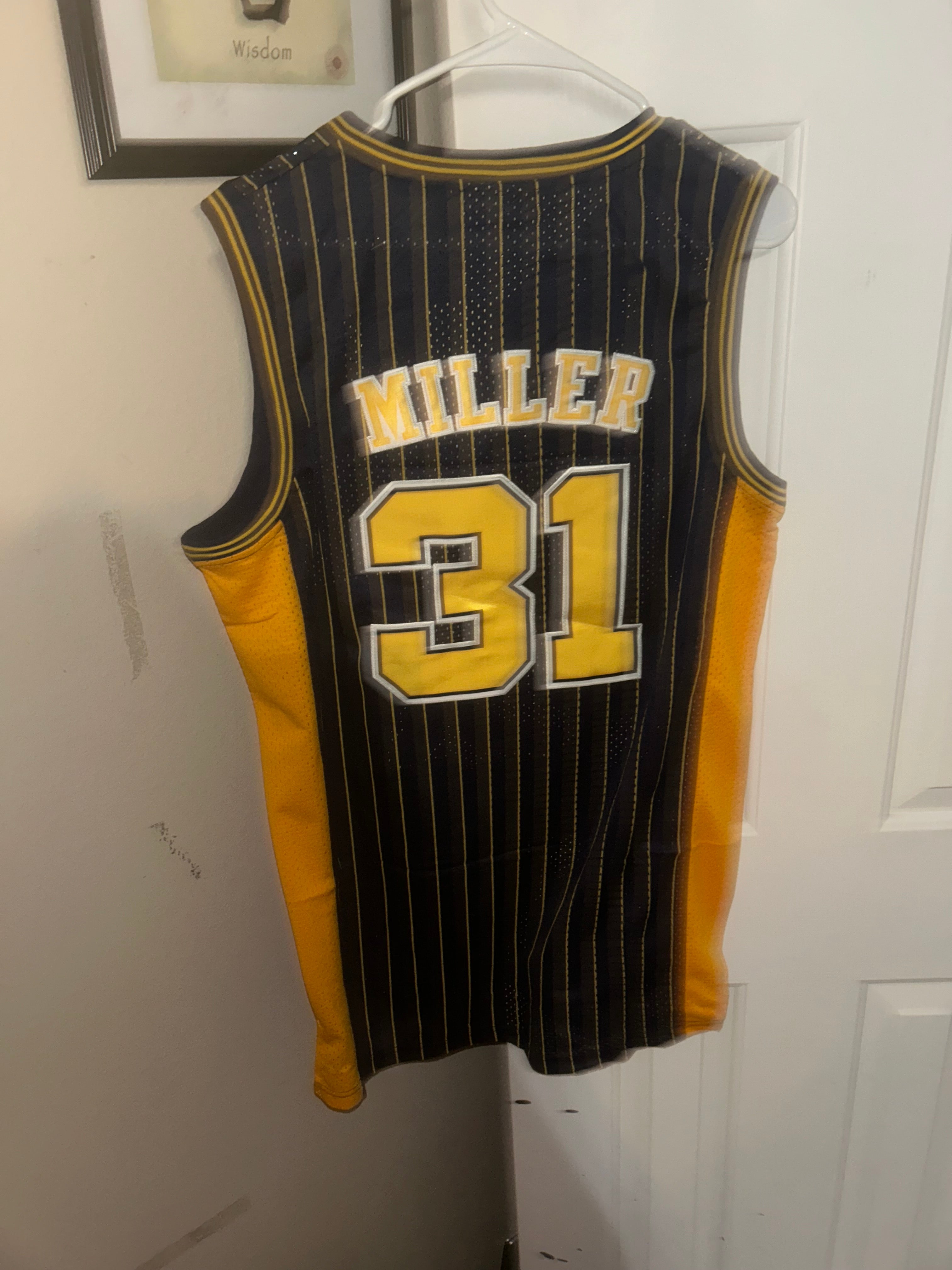 Indiana Pacers reggie miller size L jersey