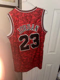 BAPE x Bulls red camouflage jersey size L