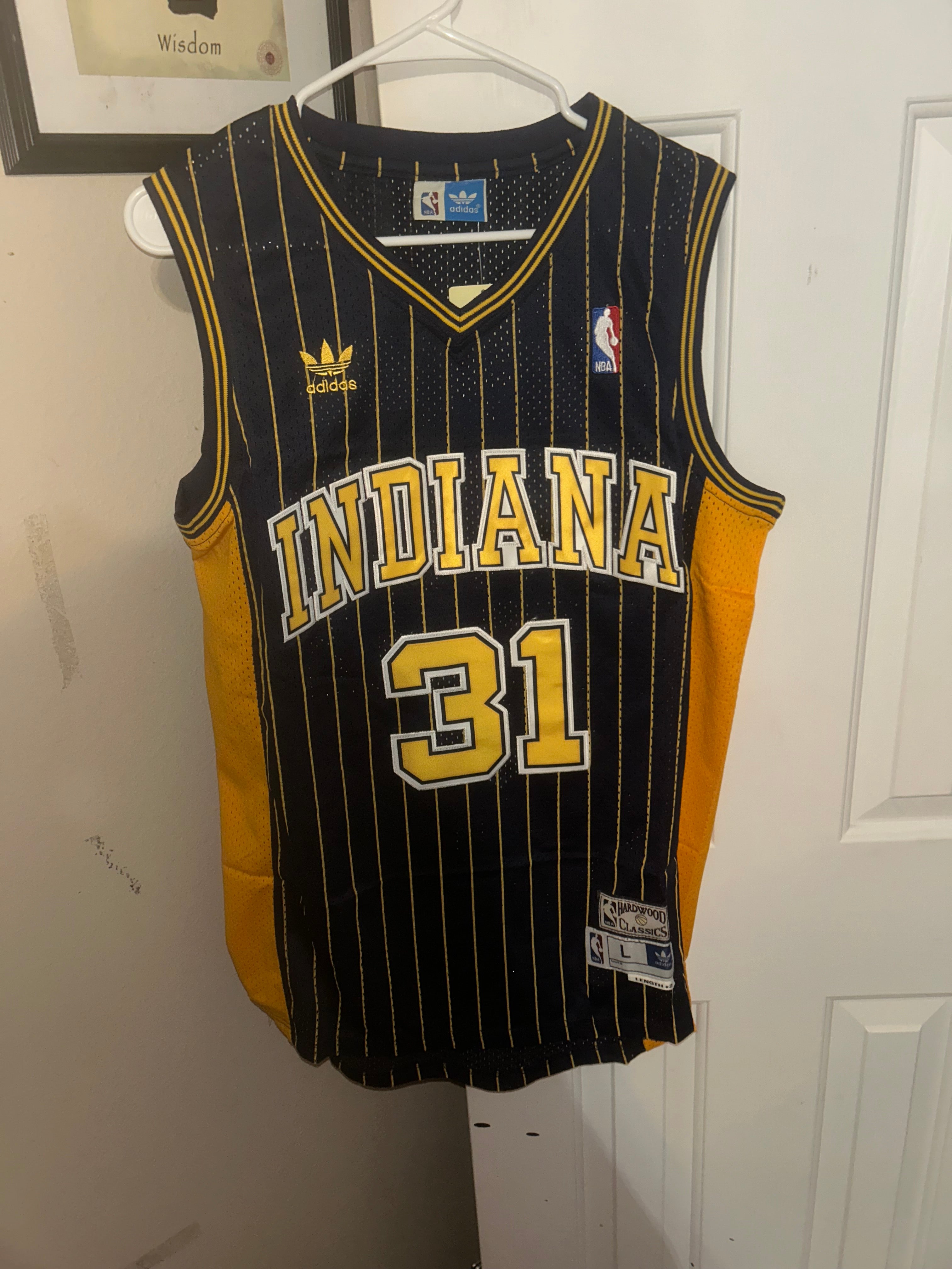 Indiana Pacers reggie miller size L jersey