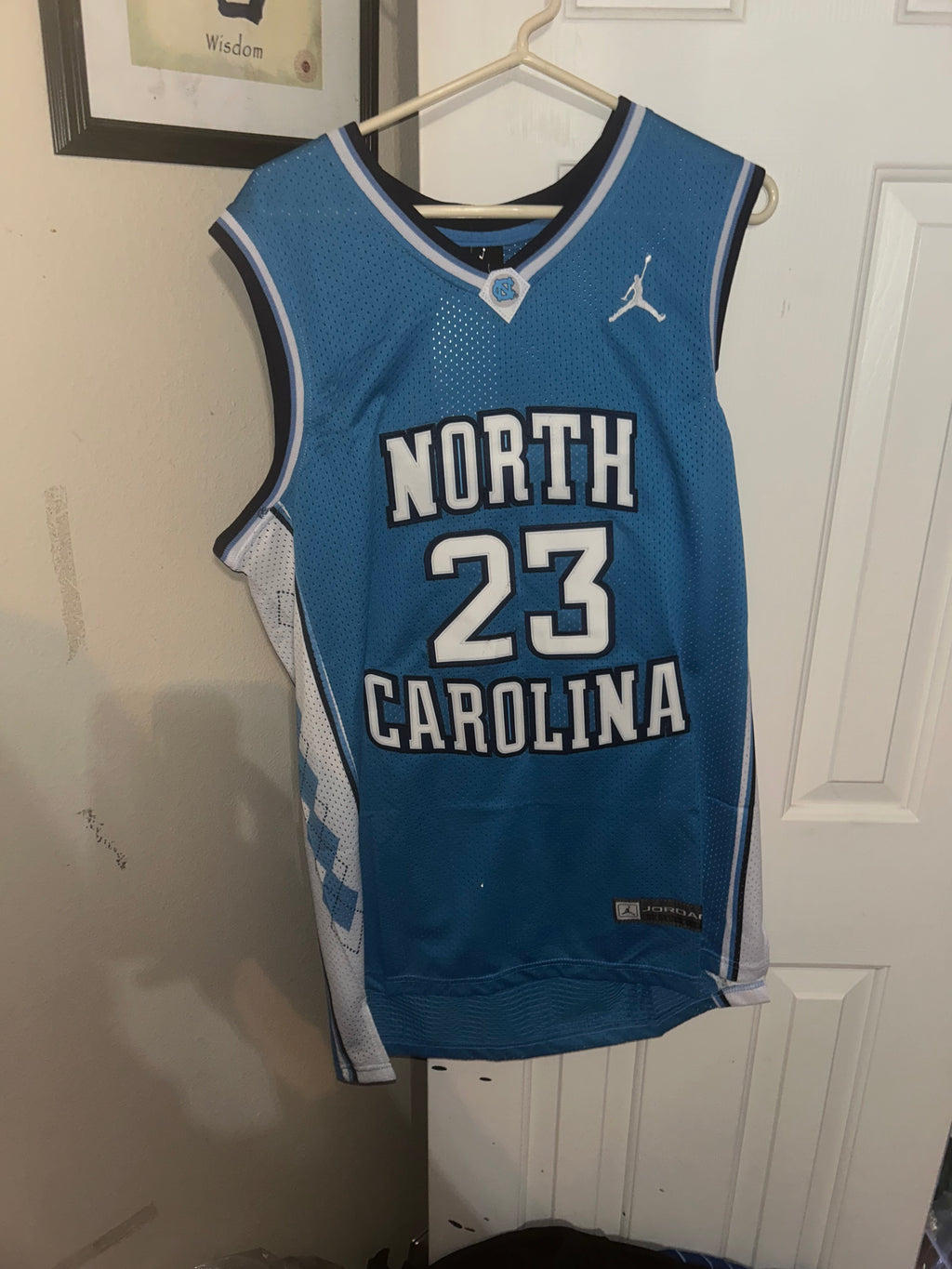 Jordan North Carolina blue jersey size xl