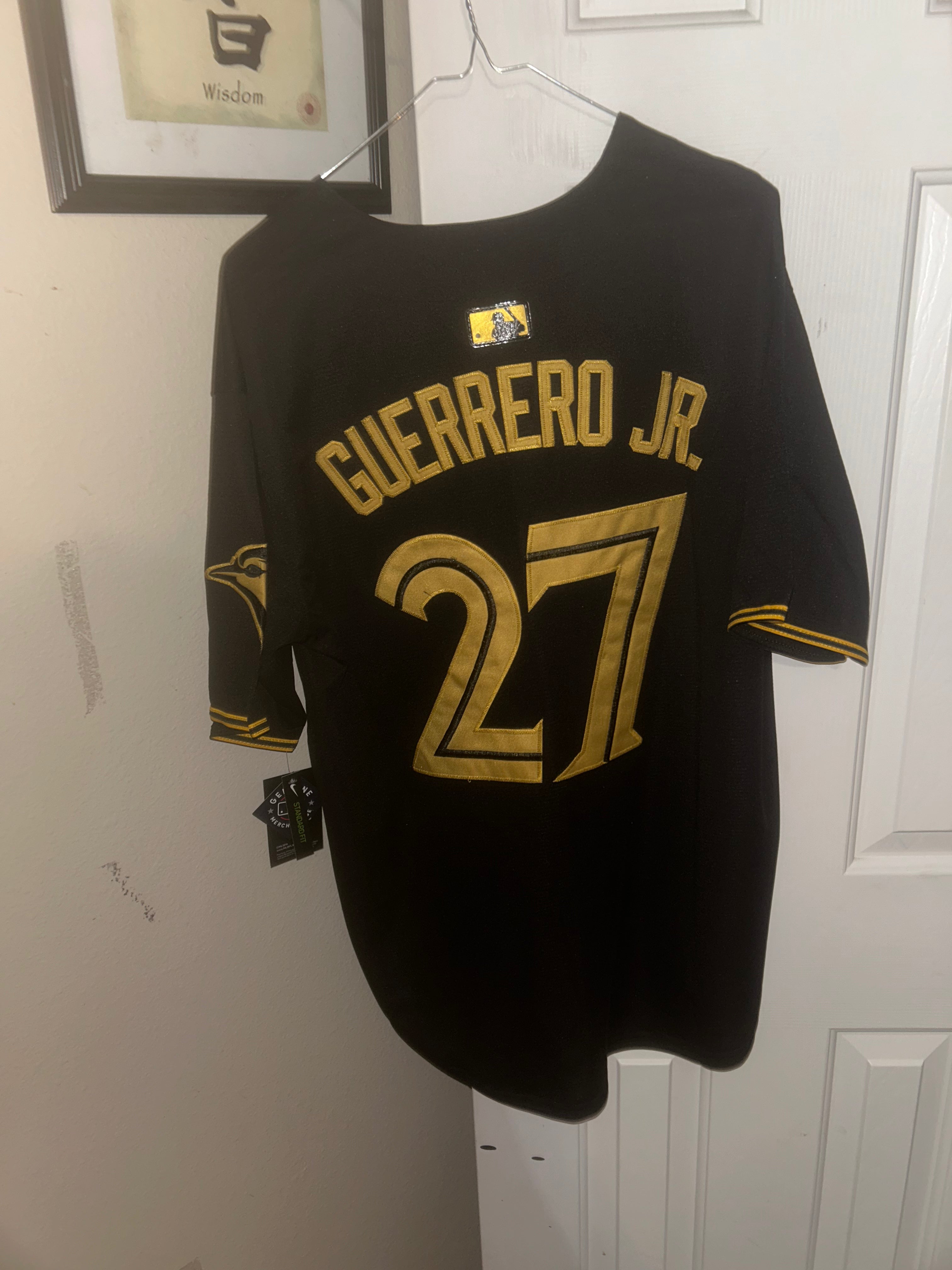 Nike Toronto Blue Jays Guerrero Jr. black jersey size L