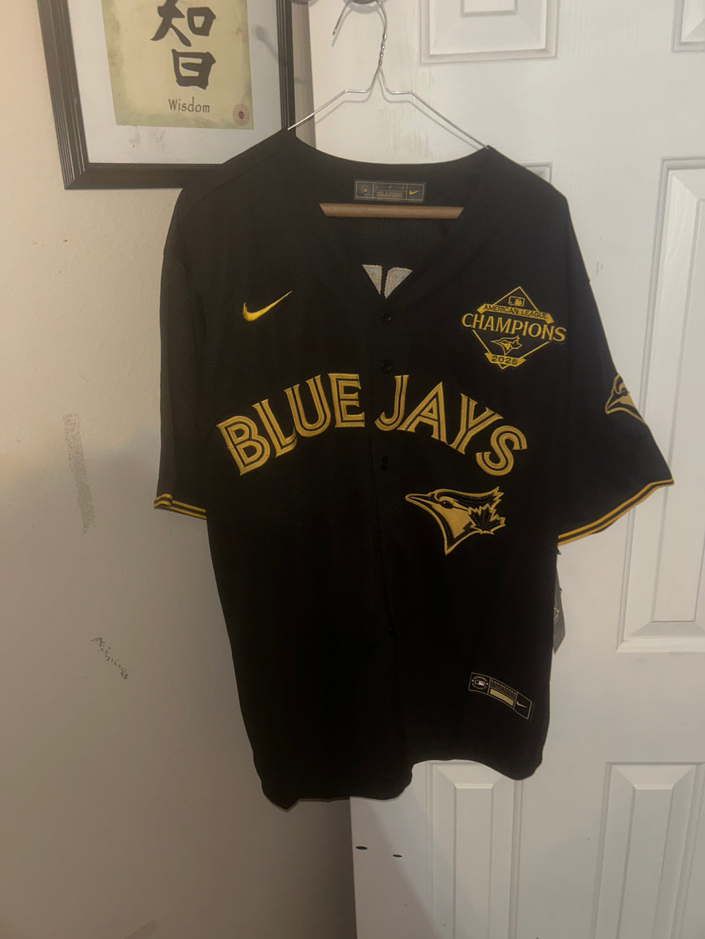 Nike Toronto Blue Jays Guerrero Jr. black jersey size L