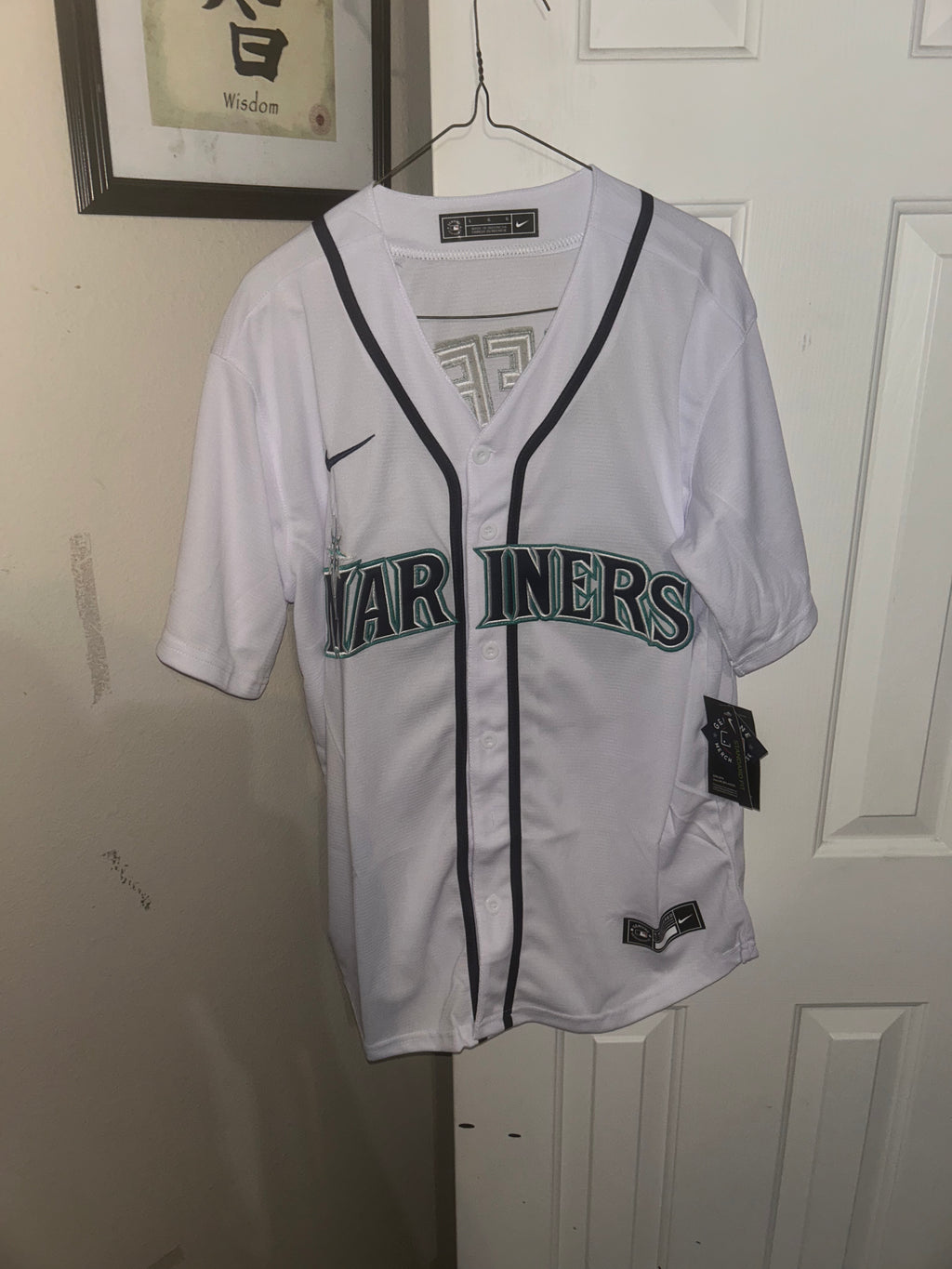 Nike Seattle Mariners Ken Griffey Jr. white jersey size L