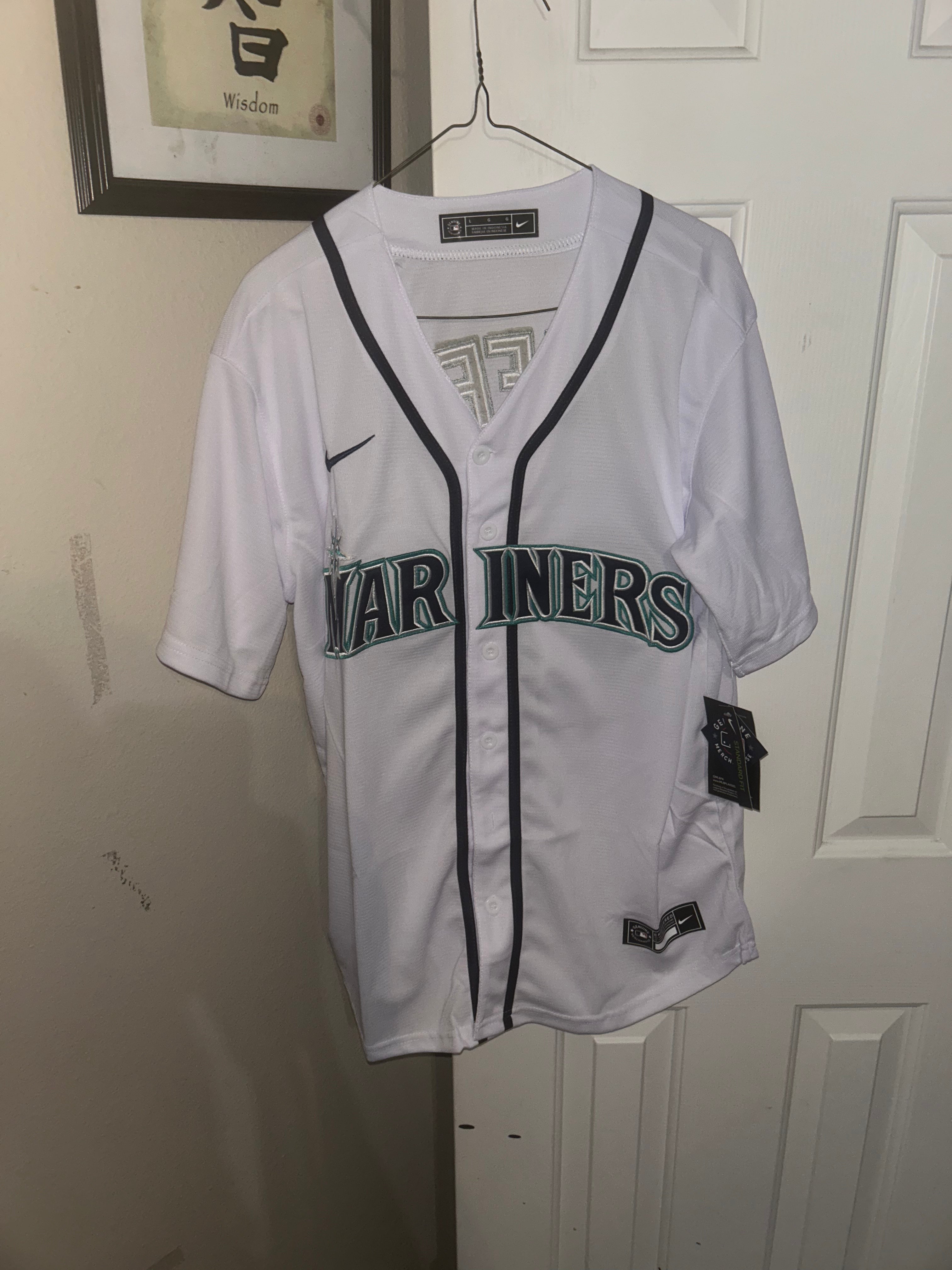 Nike Seattle Mariners Ken Griffey Jr. white jersey size L